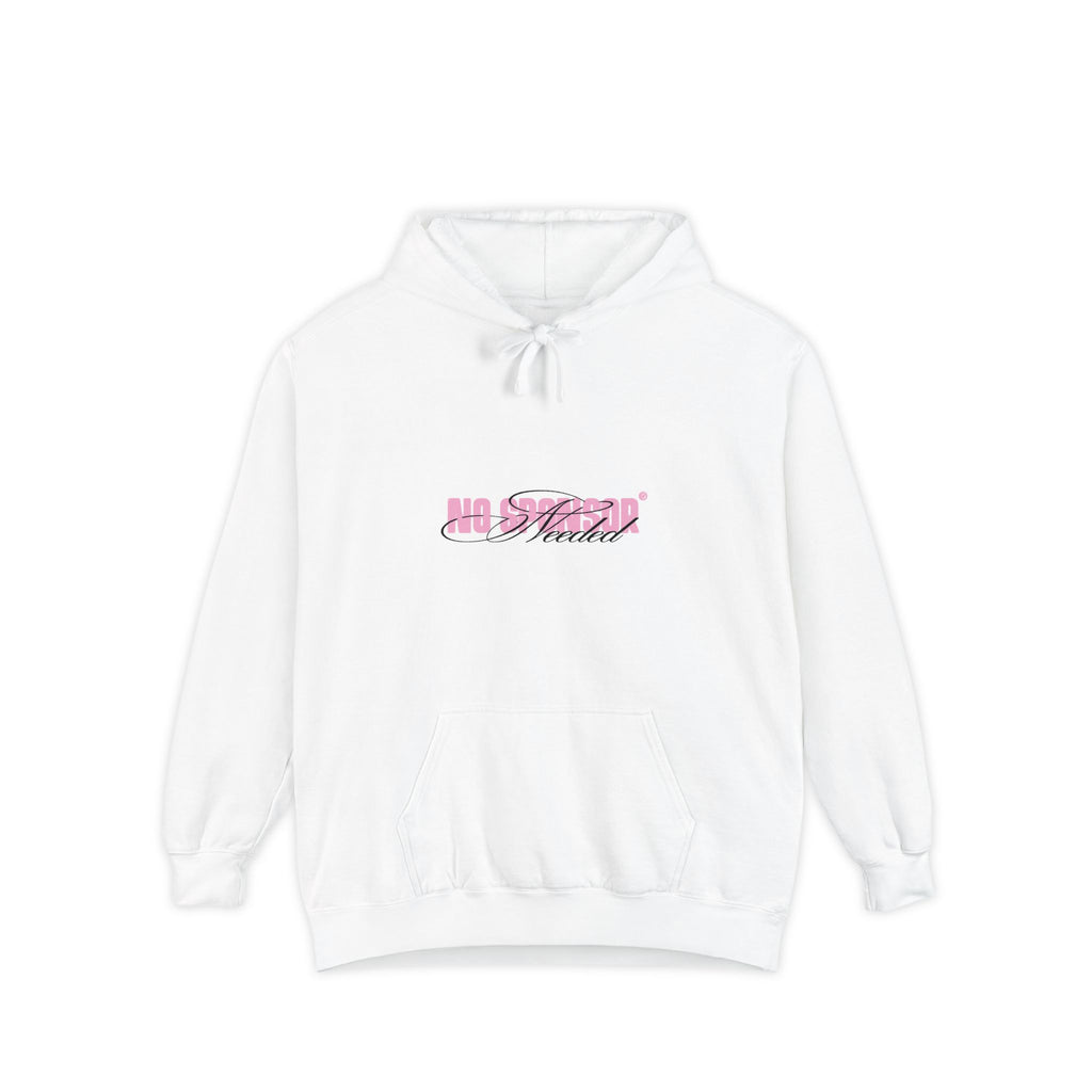 Hoodie — 'All Smiles' Pink Script Graphic Hooded Sweatshirt