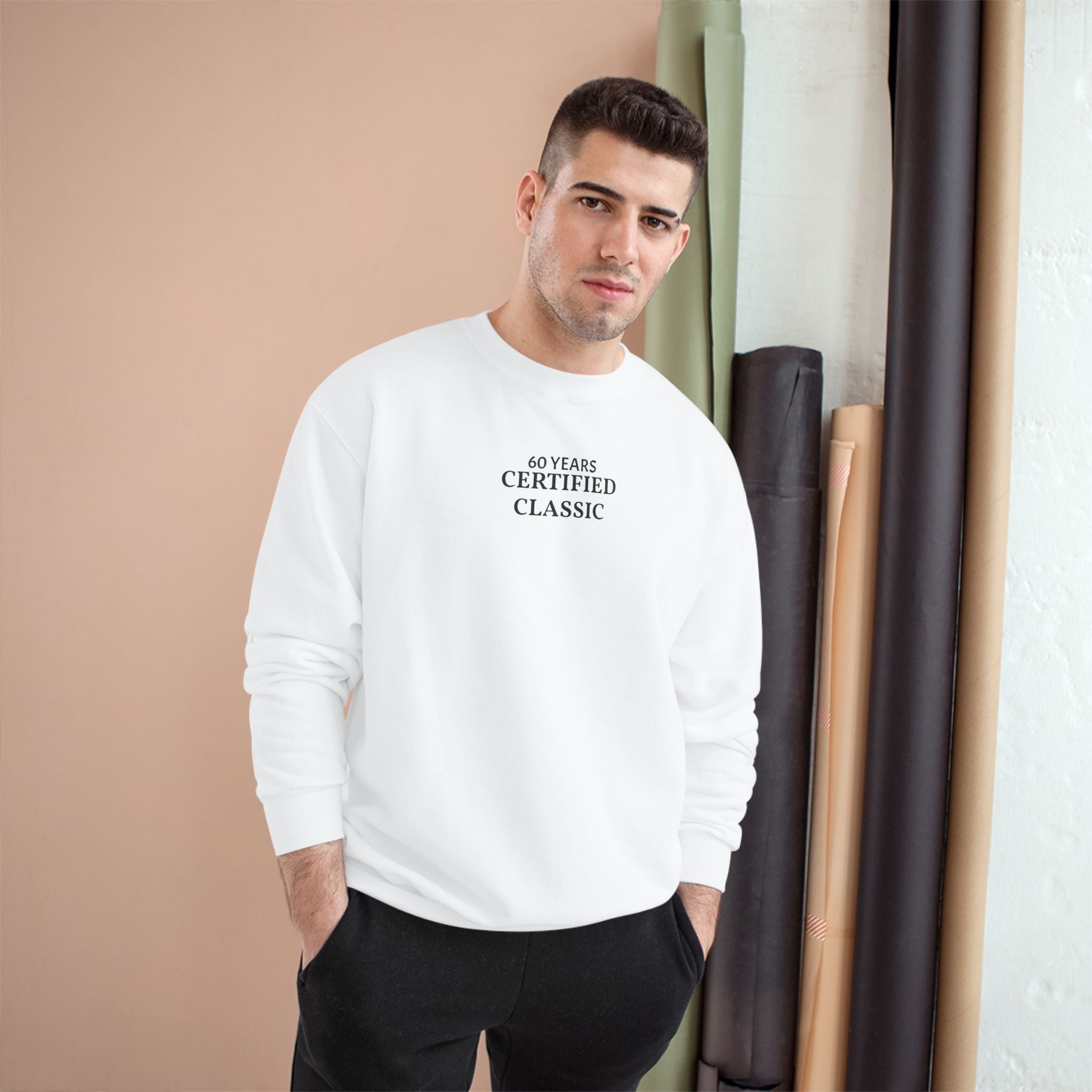 Certified Classic Sweatshirt — Vintage Collage Graphic Crewneck