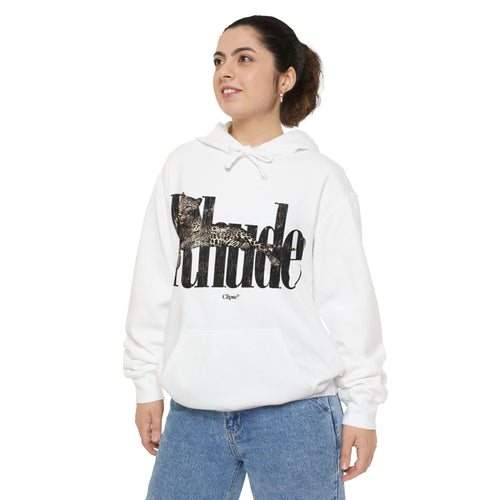 Attitude Leopard Print Hoodie — Graphic Text Pullover