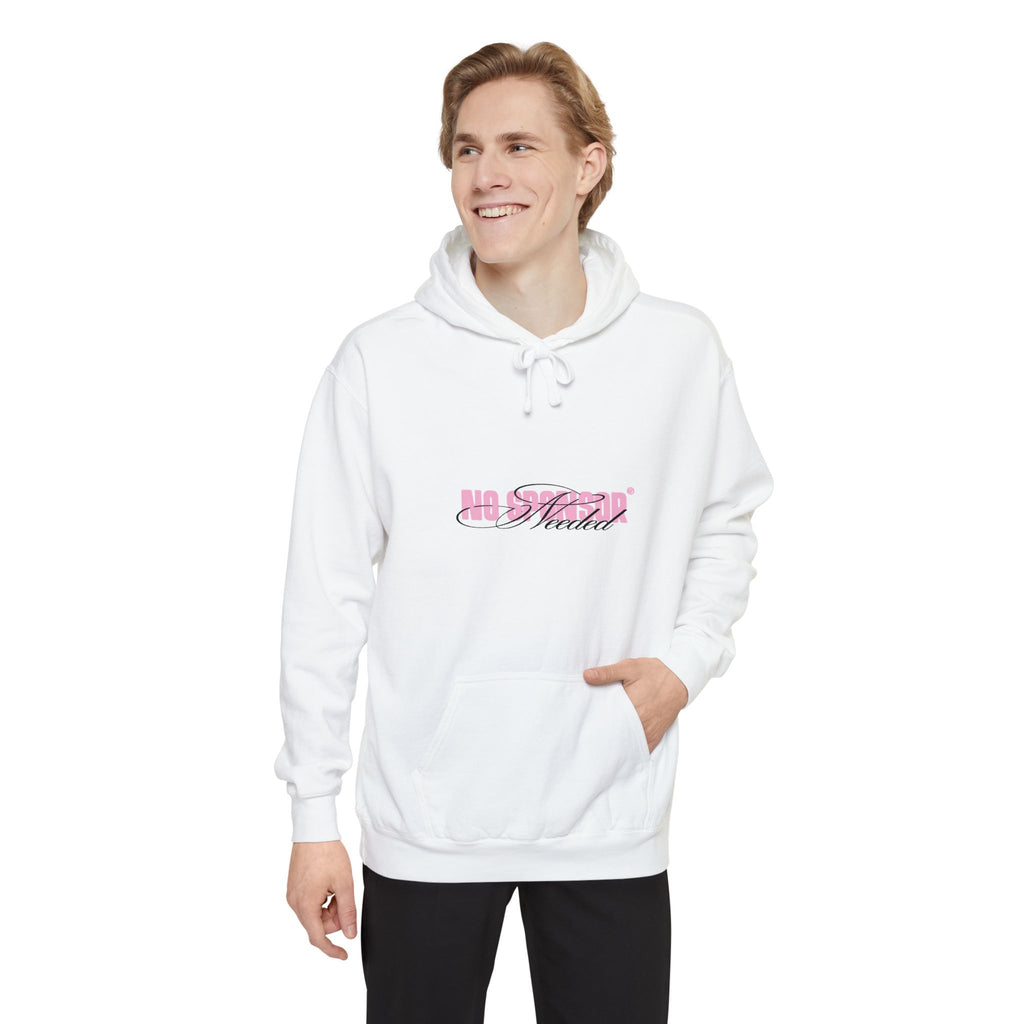 Hoodie — 'All Smiles' Pink Script Graphic Hooded Sweatshirt