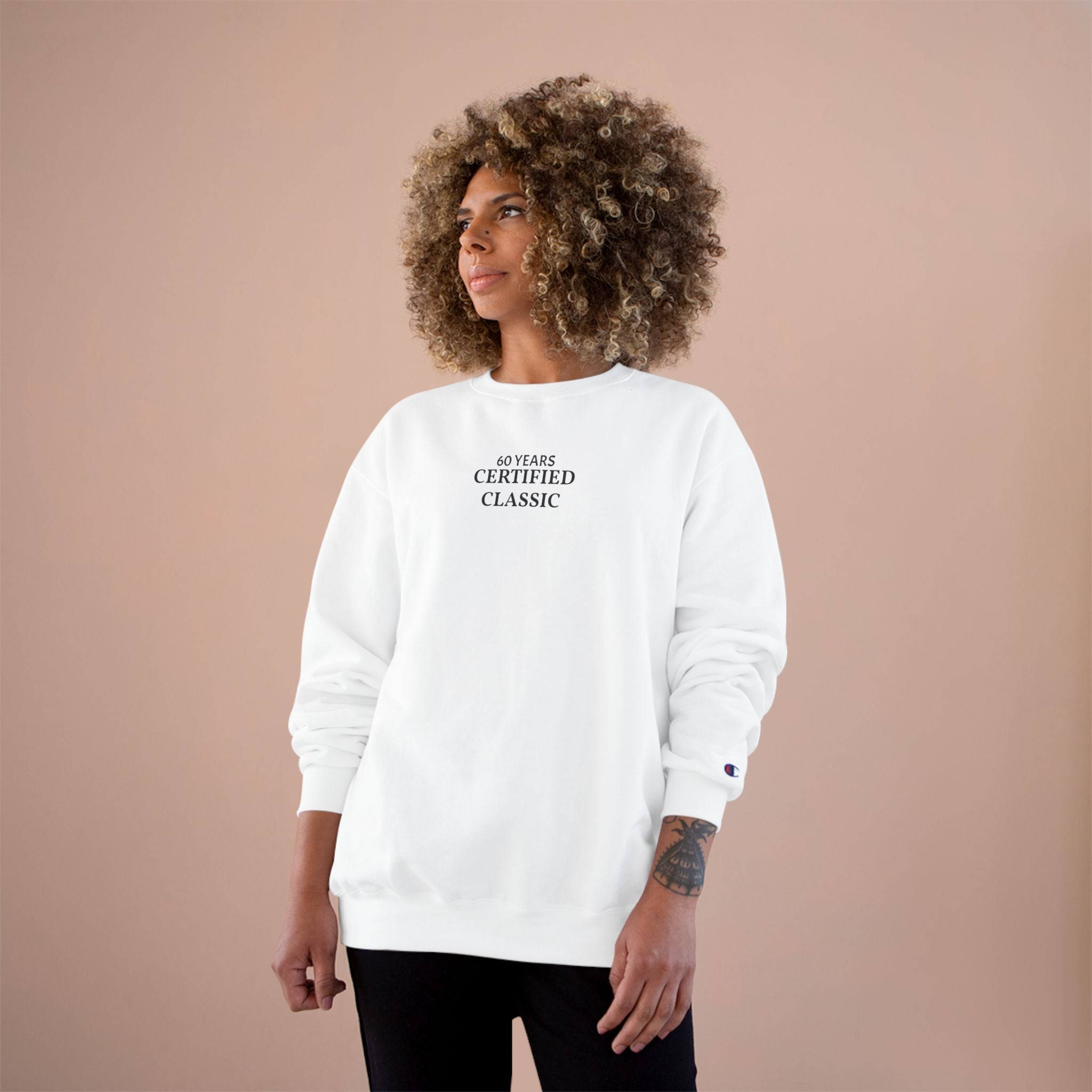 Certified Classic Sweatshirt — Vintage Collage Graphic Crewneck