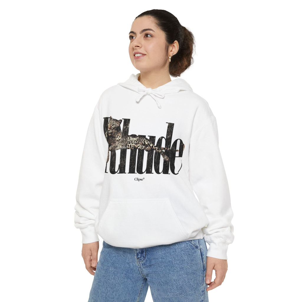 Attitude Leopard Print Hoodie — Graphic Text Pullover - ARSLANHAN
