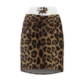 Leopard Print Pencil Skirt — Women's Animal Print High-Waist AOP Skirt - ARSLANHAN
