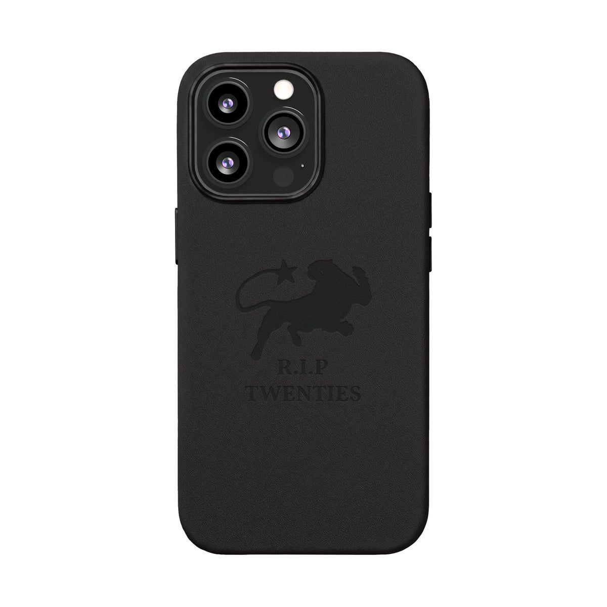 PU Leather Phone Case — Embossed 'R.I.P Twenties' Retro Cartoon Design - ARSLANHAN