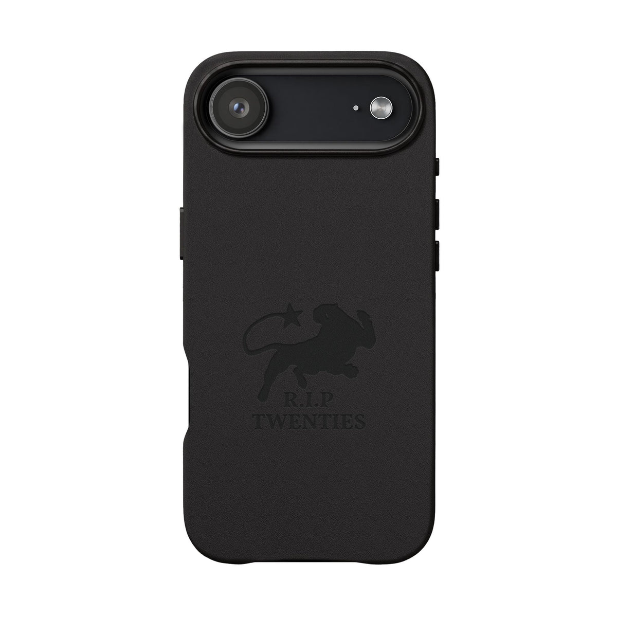 PU Leather Phone Case — Embossed 'R.I.P Twenties' Retro Cartoon Design - ARSLANHAN