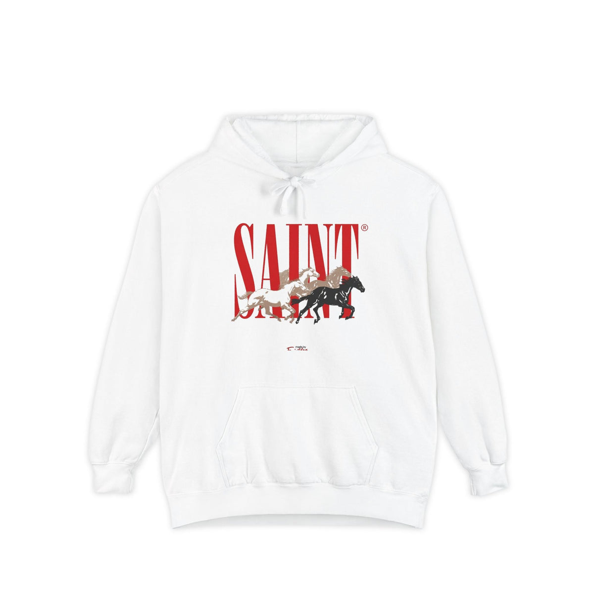 Saint Graphic Hoodie — Vintage Rescue Dog & Puppies Design - ARSLANHAN